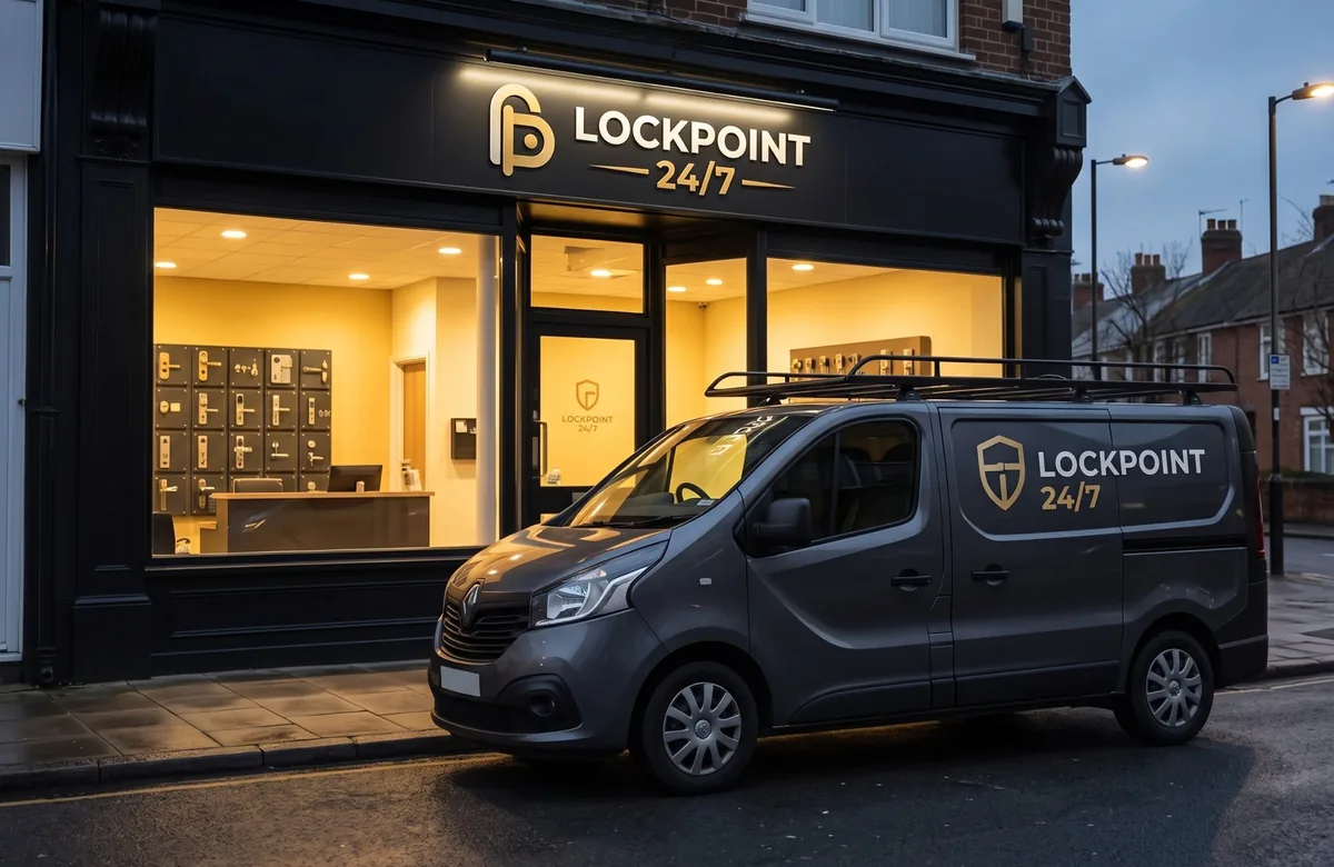 LOCKPOINT branded mobile locksmith service van